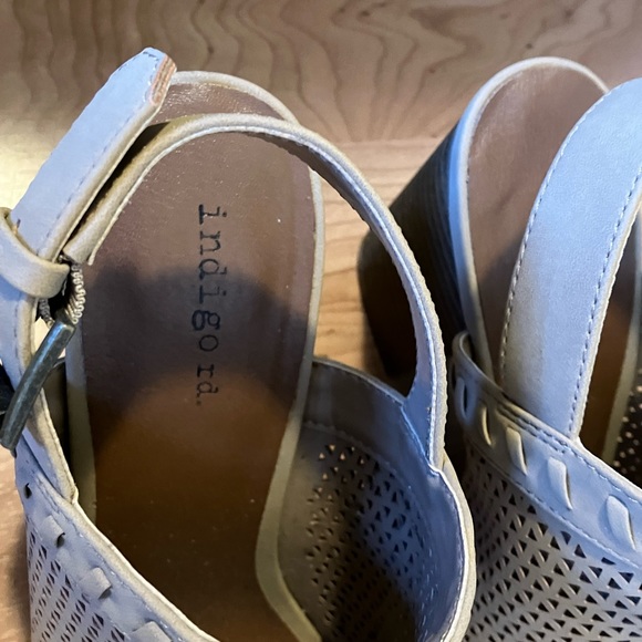 Block heel peep toe sandals - Picture 3 of 6